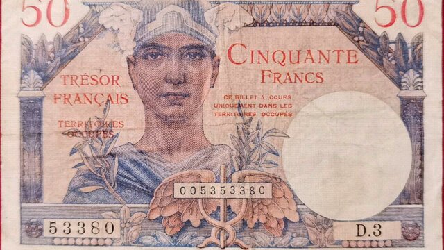 50 francs Trésor Français type 1947