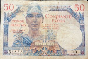 50 francs Trésor Français type 1947