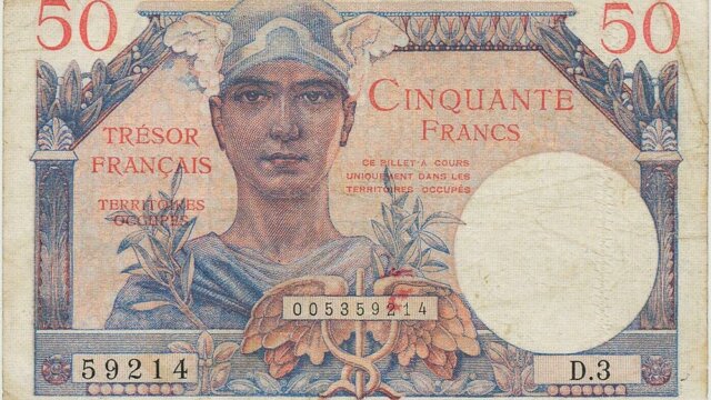 50 francs Trésor Français type 1947