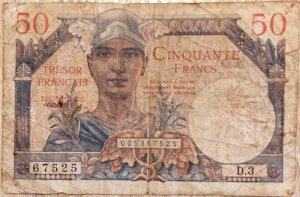 50 francs Trésor Français type 1947