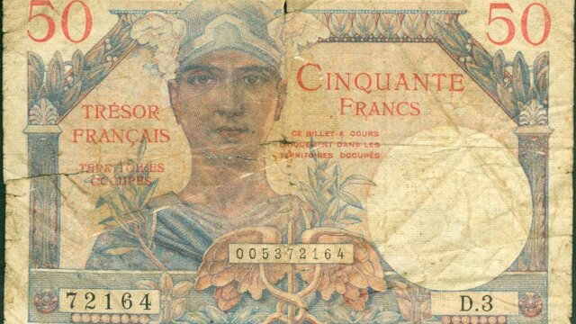 50 francs Trésor Français type 1947