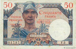 50 francs Trésor Français type 1947