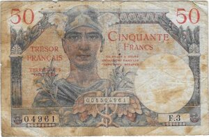 50 francs Trésor Français type 1947