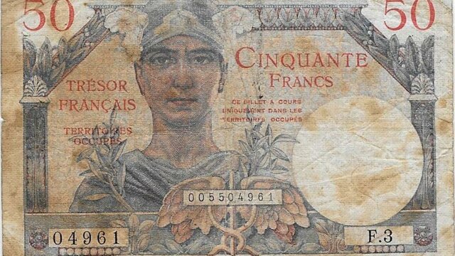 50 francs Trésor Français type 1947