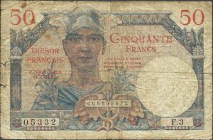 50 francs Trésor Français type 1947