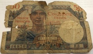 50 francs Trésor Français type 1947