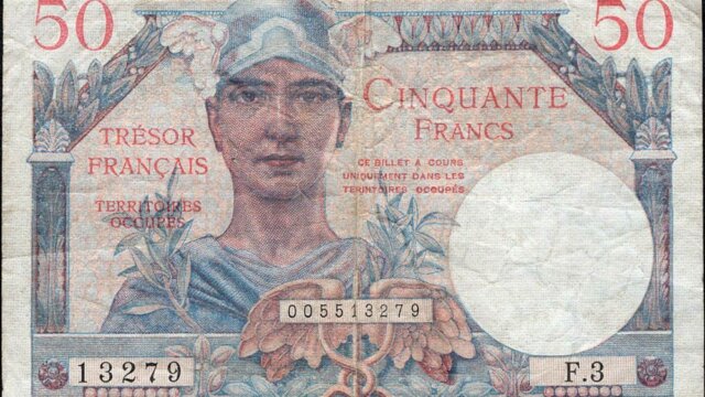 50 francs Trésor Français type 1947