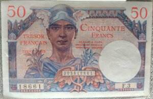 50 francs Trésor Français type 1947