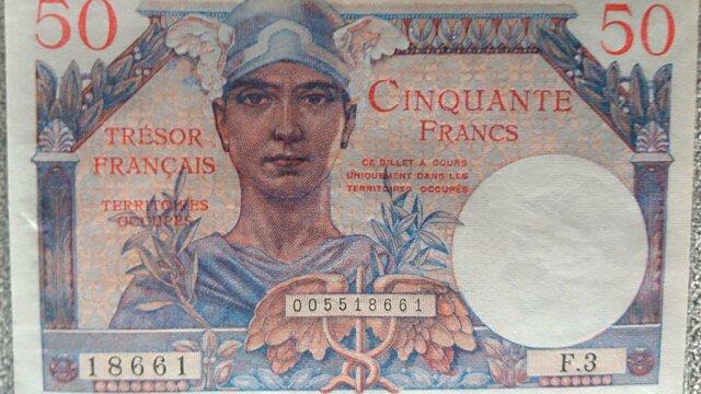 50 francs Trésor Français type 1947