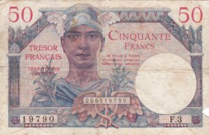 50 francs Trésor Français type 1947