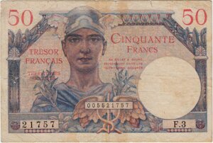 50 francs Trésor Français type 1947