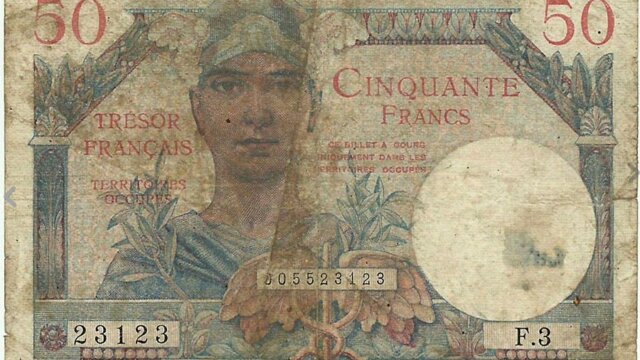 50 francs Trésor Français type 1947