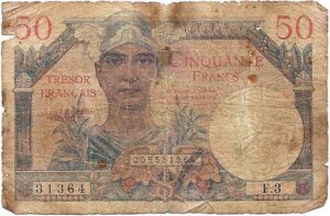 50 francs Trésor Français type 1947