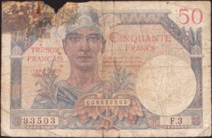 50 francs Trésor Français type 1947