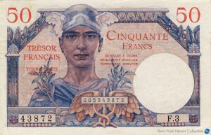 50 francs Trésor Français type 1947