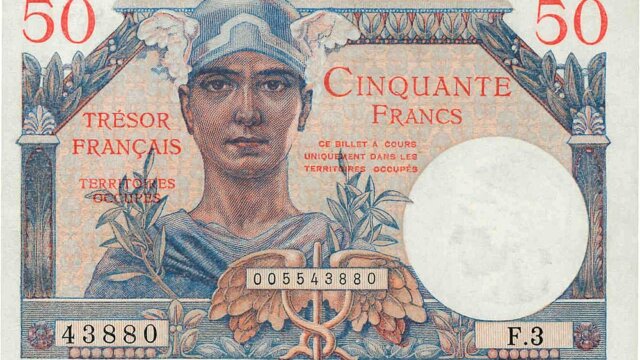 50 francs Trésor Français type 1947