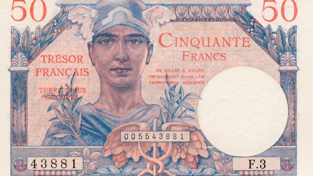 50 francs Trésor Français type 1947