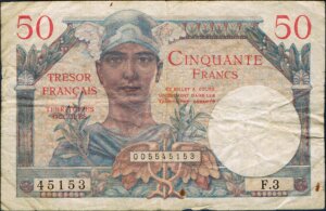 50 francs Trésor Français type 1947