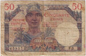 50 francs Trésor Français type 1947