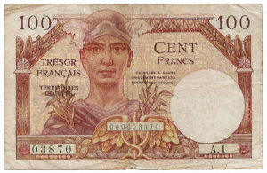 100 francs Trésor Français type 1947