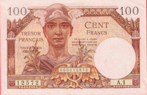 100 francs Trésor Français type 1947