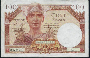 100 francs Trésor Français type 1947