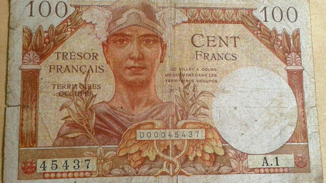 100 francs Trésor Français type 1947