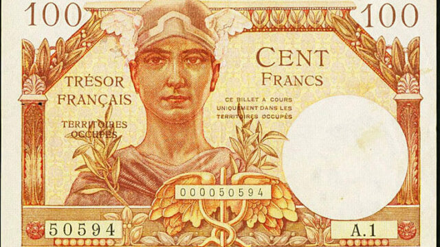 100 francs Trésor Français type 1947