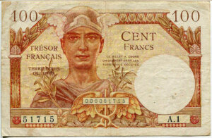 100 francs Trésor Français type 1947