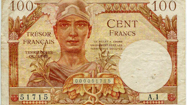 100 francs Trésor Français type 1947