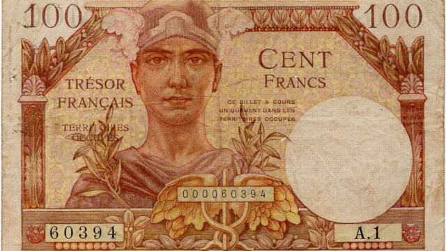 100 francs Trésor Français type 1947