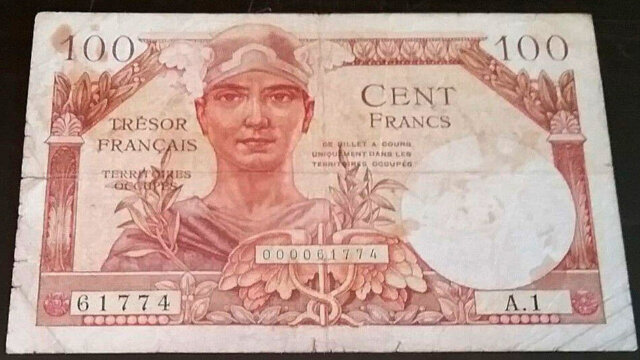 100 francs Trésor Français type 1947