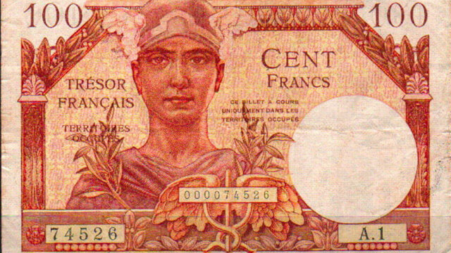 100 francs Trésor Français type 1947