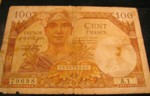 100 francs Trésor Français type 1947