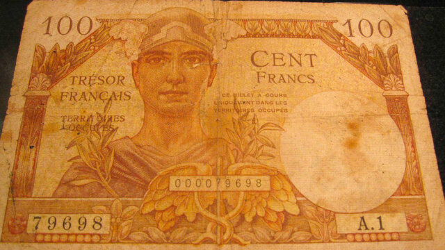 100 francs Trésor Français type 1947