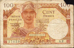 100 francs Trésor Français type 1947