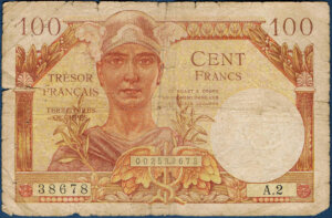 100 francs Trésor Français type 1947