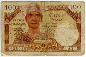 100 francs Trésor Français type 1947