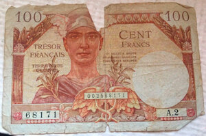 100 francs Trésor Français type 1947