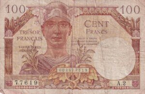 100 francs Trésor Français type 1947