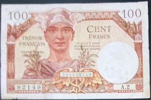 100 francs Trésor Français type 1947