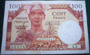 100 francs Trésor Français type 1947