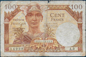 100 francs Trésor Français type 1947