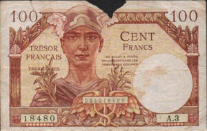 100 francs Trésor Français type 1947