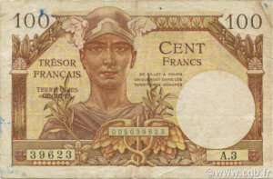 100 francs Trésor Français type 1947