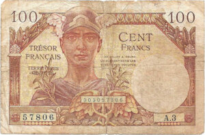 100 francs Trésor Français type 1947