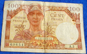 100 francs Trésor Français type 1947