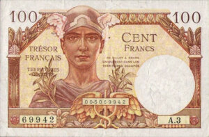 100 francs Trésor Français type 1947