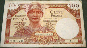 100 francs Trésor Français type 1947