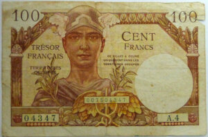 100 francs Trésor Français type 1947